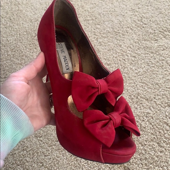 Steve Madden Propperr platform stilettos / bows - Picture 5 of 5